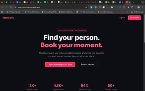 MeetSync – Smart Matchmaking & Curated Date Experiences